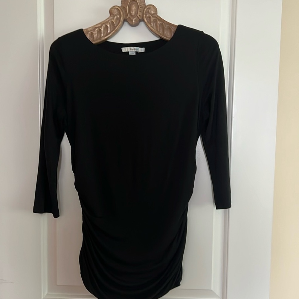 Boden black ruched tunic